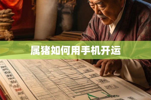 属猪如何用手机开运