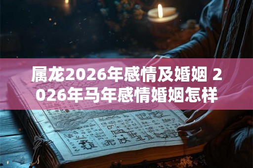属龙2026年感情及婚姻 2026年马年感情婚姻怎样 属龙2026年感情及婚姻 2026年马年感情婚姻怎样