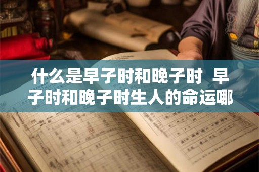 什么是早子时和晚子时  早子时和晚子时生人的命运哪个好