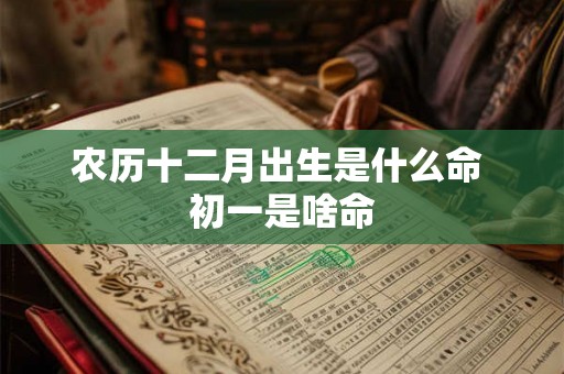农历十二月出生是什么命 初一是啥命 农历十二月出生是什么命 初一是啥命