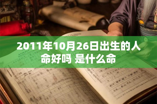 2011年10月26日出生的人命好吗 是什么命 2011年10月26日出生的人命好吗 是什么命
