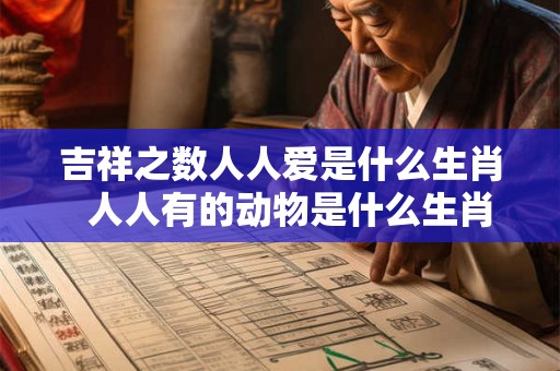 吉祥之数人人爱是什么生肖  人人有的动物是什么生肖