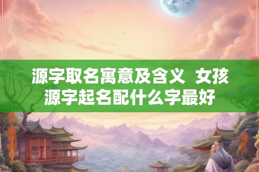 源字取名寓意及含义  女孩源字起名配什么字最好