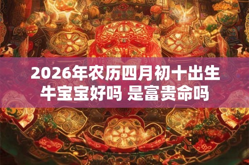 2026年农历四月初十出生牛宝宝好吗 是富贵命吗