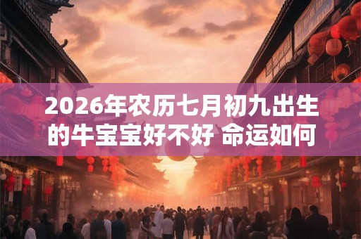 2026年农历七月初九出生的牛宝宝好不好 命运如何