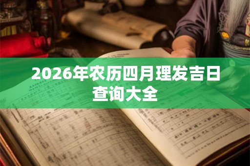 2026年农历四月理发吉日查询大全