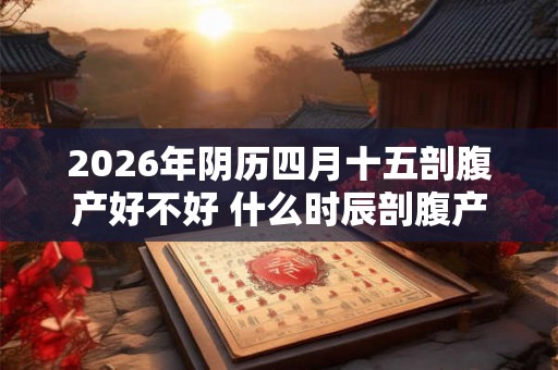 2026年阴历四月十五剖腹产好不好 什么时辰剖腹产好
