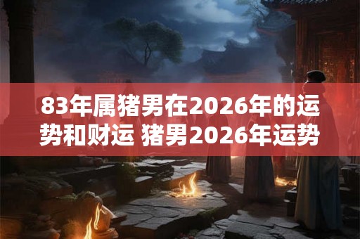 83年属猪男在2026年的运势和财运 猪男2026年运势及财运如何