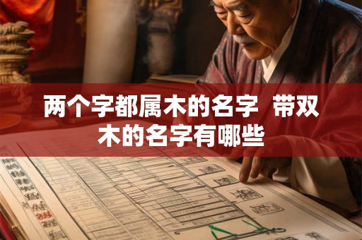 两个字都属木的名字  带双木的名字有哪些