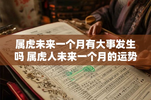 属虎未来一个月有大事发生吗 属虎人未来一个月的运势如何 属虎未来一个月有大事发生吗 属虎人未来一个月的运势如何