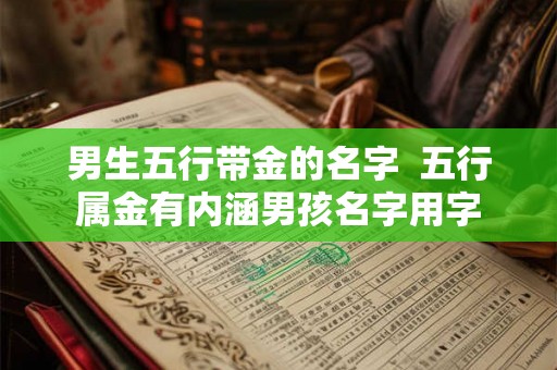 男生五行带金的名字  五行属金有内涵男孩名字用字