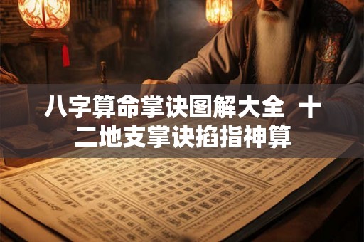 八字算命掌诀图解大全  十二地支掌诀掐指神算