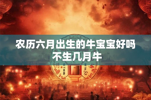 农历六月出生的牛宝宝好吗 不生几月牛