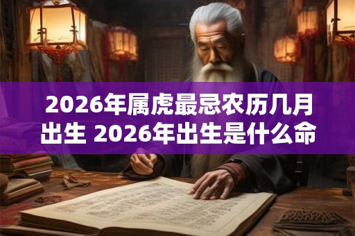 2026年属虎最忌农历几月出生 2026年出生是什么命