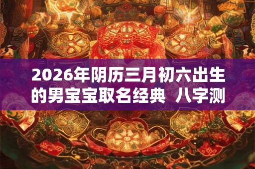2026年阴历三月初六出生的男宝宝取名经典  八字测算