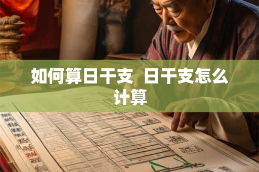 如何算日干支  日干支怎么计算