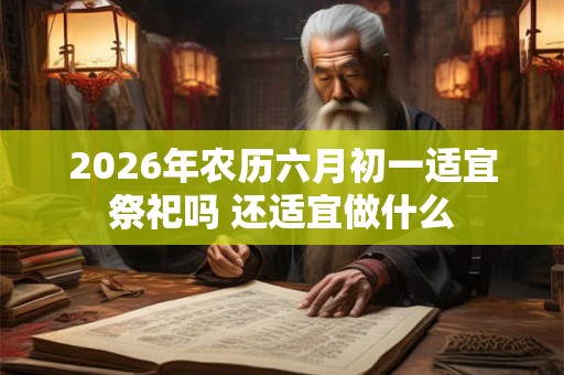 2026年农历六月初一适宜祭祀吗 还适宜做什么