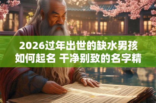 2026过年出世的缺水男孩如何起名 干净别致的名字精选
