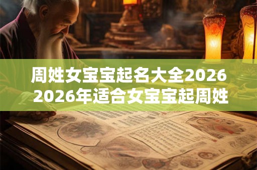 周姓女宝宝起名大全2026 2026年适合女宝宝起周姓名字吗