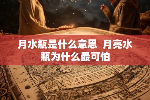 月水瓶是什么意思  月亮水瓶为什么最可怕
