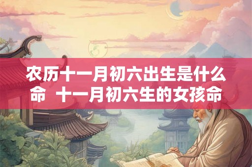 农历十一月初六出生是什么命  十一月初六生的女孩命好吗