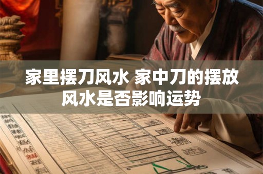 家里摆刀风水 家中刀的摆放风水是否影响运势