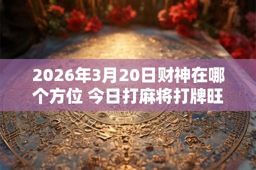 2026年3月20日财神在哪个方位 今日打麻将打牌旺运方位 2026年3月20日财神在哪个方位 今日打麻将打牌旺运方位