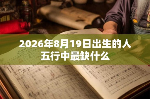 2026年8月19日出生的人五行中最缺什么 2026年8月19日出生的人五行中最缺什么