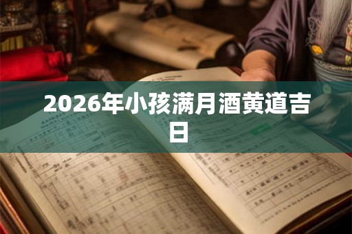 2026年小孩满月酒黄道吉日