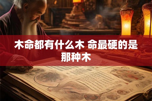 木命都有什么木 命最硬的是那种木