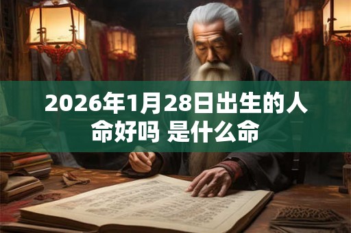 2026年1月28日出生的人命好吗 是什么命
