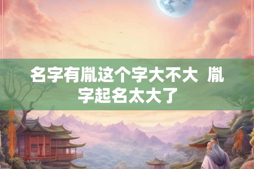 名字有胤这个字大不大 胤字起名太大了 名字有胤这个字大不大 胤字起名太大了