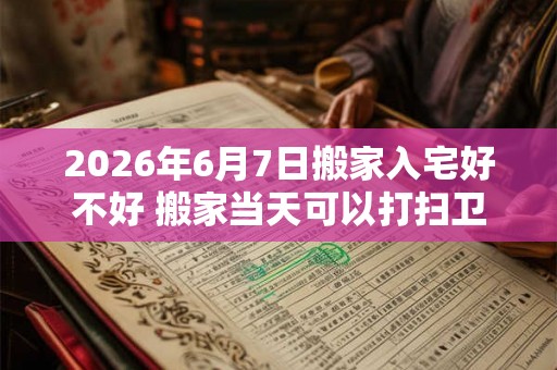 2026年6月7日搬家入宅好不好 搬家当天可以打扫卫生吗 2026年6月7日搬家入宅好不好 搬家当天可以打扫卫生吗