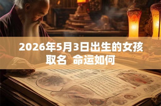 2026年5月3日出生的女孩取名  命运如何