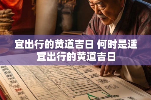 宜出行的黄道吉日 何时是适宜出行的黄道吉日