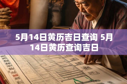 5月14日黄历吉日查询 5月14日黄历查询吉日