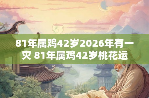 81年属鸡42岁2026年有一灾 81年属鸡42岁桃花运 81年属鸡42岁2026年有一灾 81年属鸡42岁桃花运