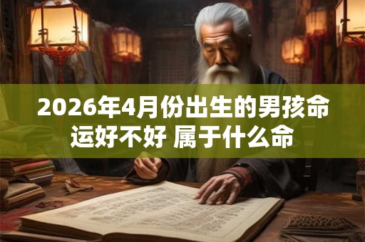 2026年4月份出生的男孩命运好不好 属于什么命