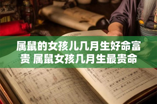 属鼠的女孩儿几月生好命富贵 属鼠女孩几月生最贵命