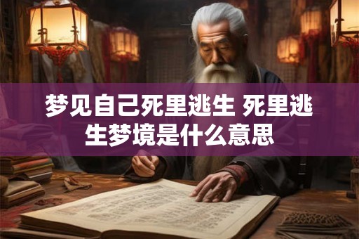 梦见自己死里逃生 死里逃生梦境是什么意思