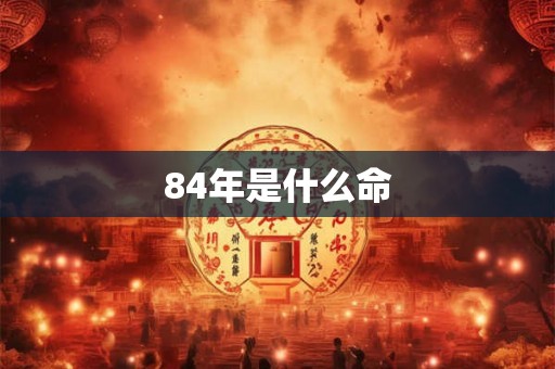 84年是什么命