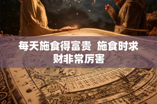 每天施食得富贵  施食时求财非常厉害