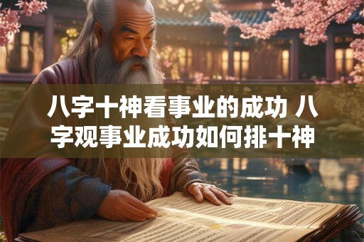 八字十神看事业的成功 八字观事业成功如何排十神
