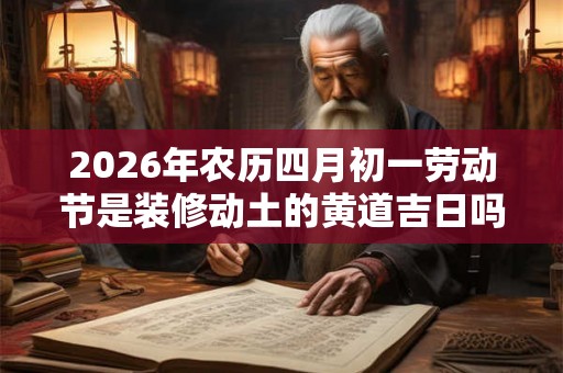 2026年农历四月初一劳动节是装修动土的黄道吉日吗