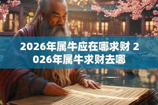 2026年属牛应在哪求财 2026年属牛求财去哪