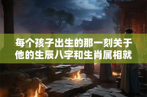 每个孩子出生的那一刻关于他的生辰八字和生肖属相就已经注定 每个孩子出生的那一刻关于他的生辰八字和生肖属相就已经注定
