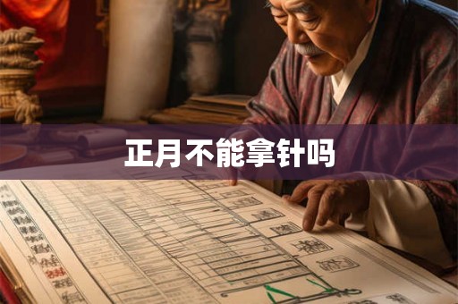 正月不能拿针吗