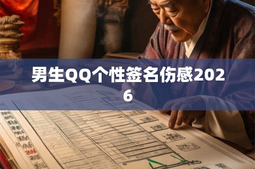 男生QQ个性签名伤感2026 男生QQ个性签名伤感2026