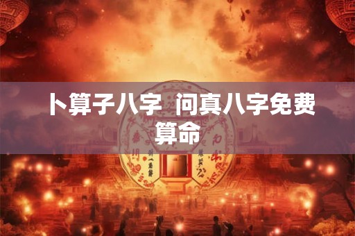 卜算子八字 问真八字免费算命 卜算子八字 问真八字免费算命