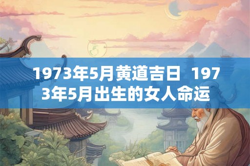 1973年5月黄道吉日  1973年5月出生的女人命运